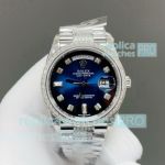 8+ Factory Rolex Day-Date 36 Gain Weight Swiss Copy Blue Diamond President Watch 
